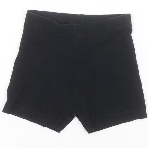 George Boys Black  Cotton Compression Shorts Size 4-5 Years  Regular