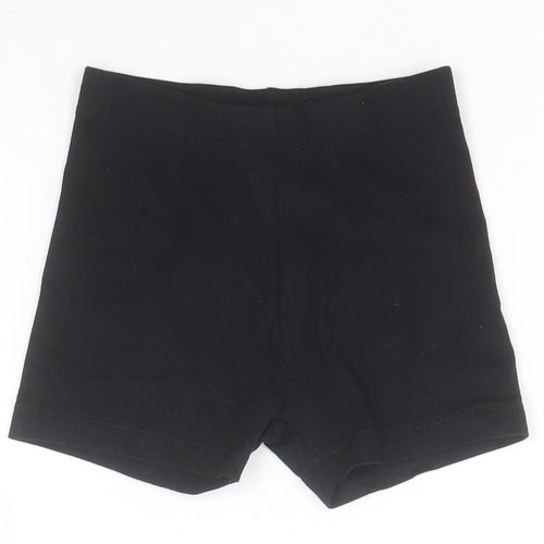 George Boys Black  Cotton Compression Shorts Size 4-5 Years  Regular
