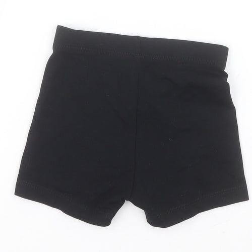 George Boys Black  Cotton Compression Shorts Size 4-5 Years  Regular