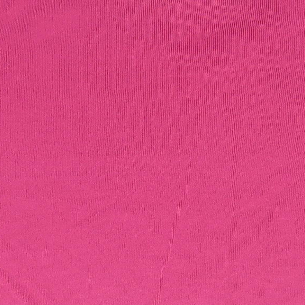 Bonmarché Womens Pink Round Neck  Viscose Pullover Jumper Size L