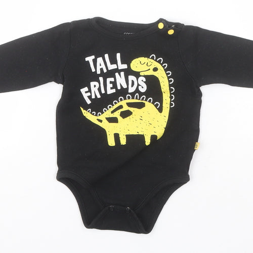Coccodrillo Baby Black  Cotton Leotard One-Piece Size 9-12 Months   - Tall Friends, Dinosaurs