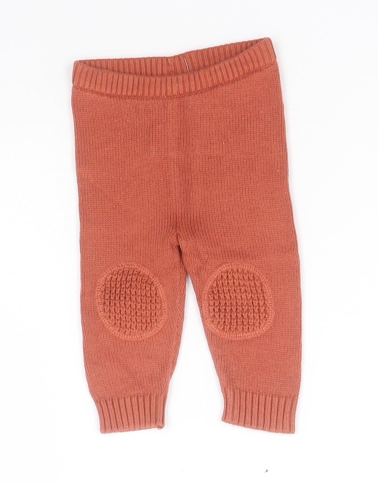 F&F Baby Brown  Cotton Sweatpants Leggings Size 3-6 Months