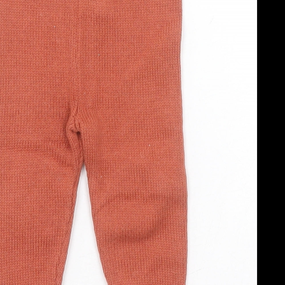 F&F Baby Brown  Cotton Sweatpants Leggings Size 3-6 Months