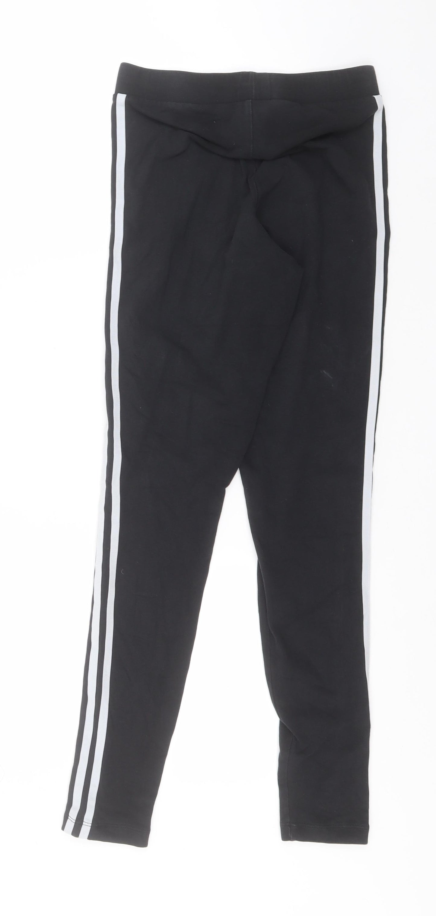 adidas Womens Black  Cotton Sweatpants Leggings Size 8  Regular