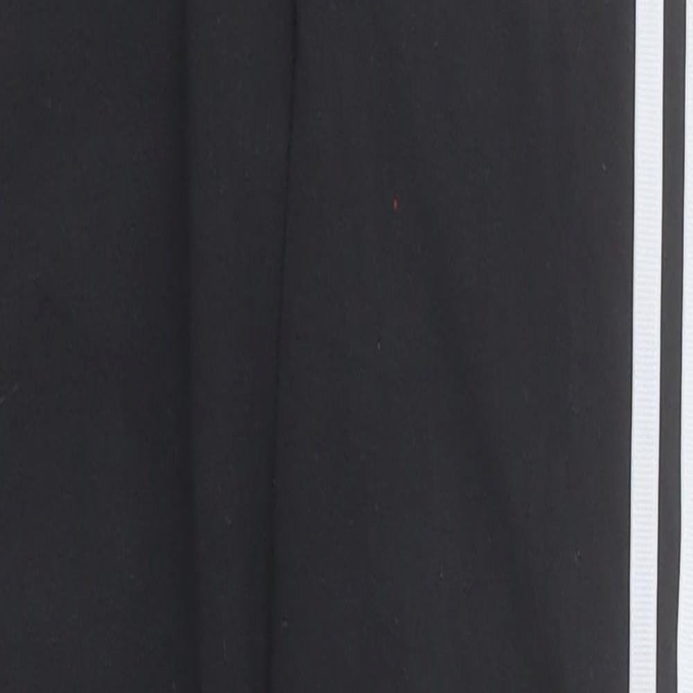 adidas Womens Black  Cotton Sweatpants Leggings Size 8  Regular