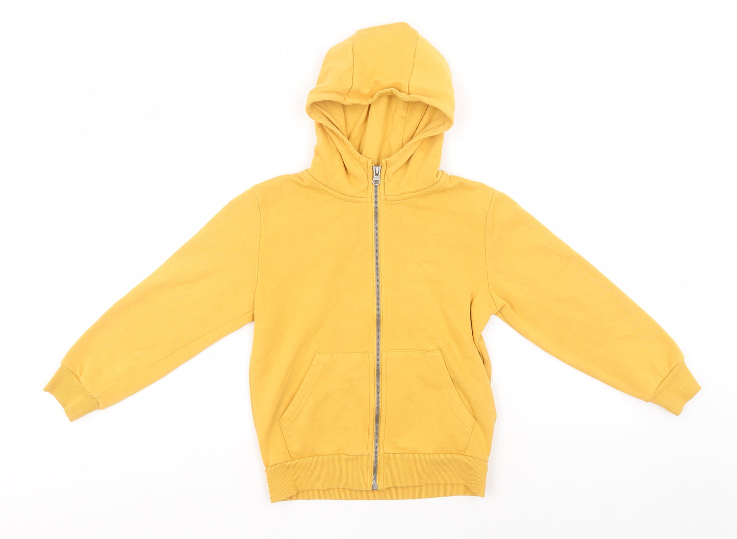 Dunnes Stores Boys Orange  Cotton Full Zip Hoodie Size 7 Years