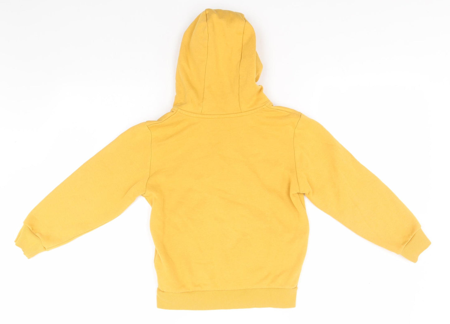 Dunnes Stores Boys Orange  Cotton Full Zip Hoodie Size 7 Years