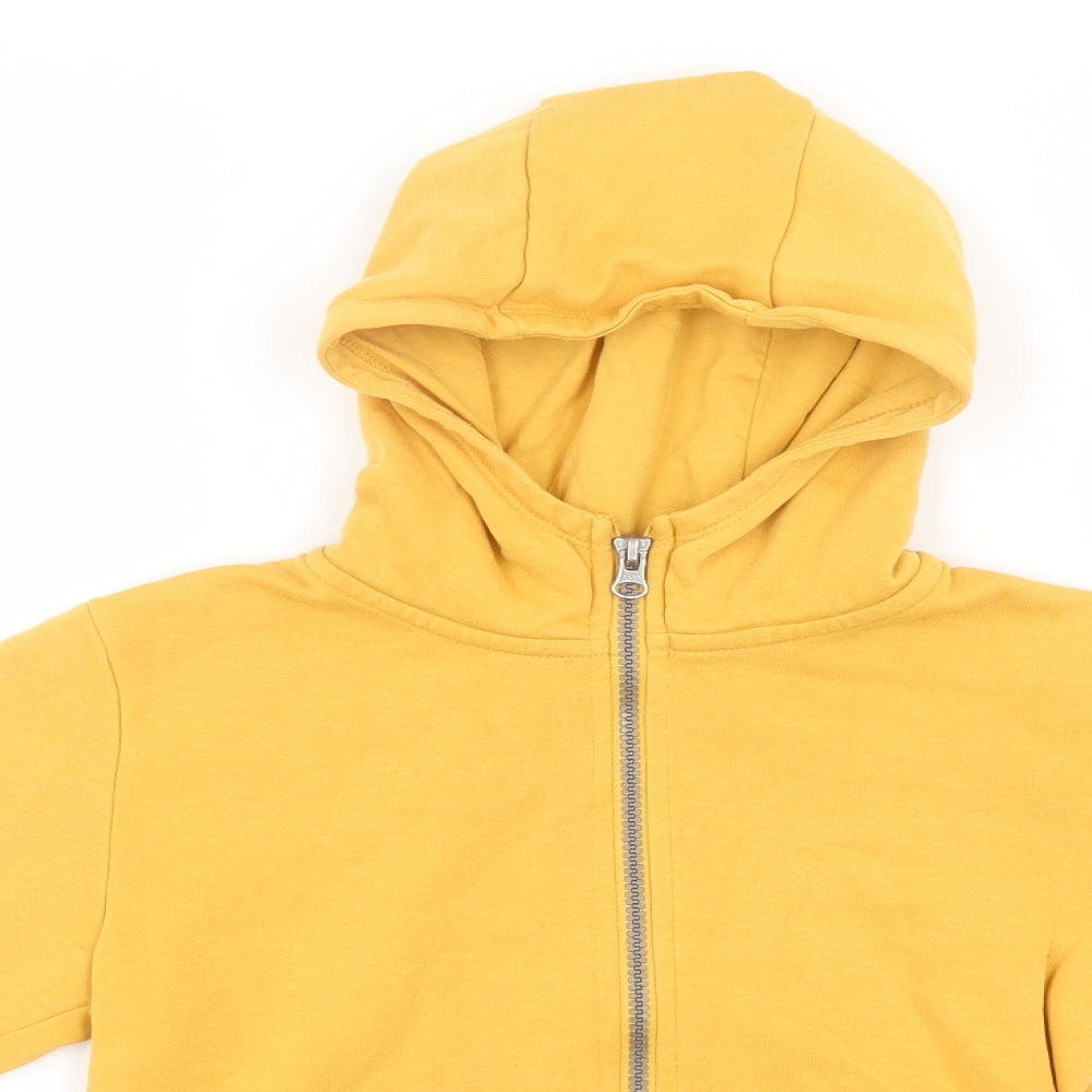 Dunnes Stores Boys Orange  Cotton Full Zip Hoodie Size 7 Years