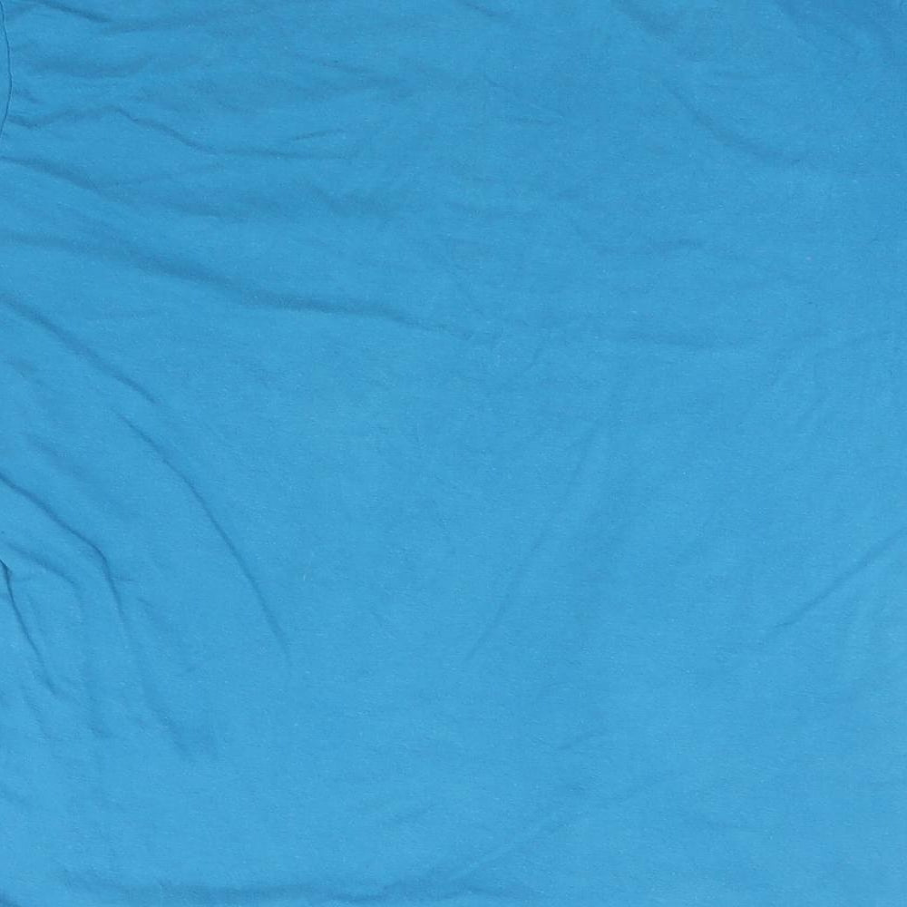 Donnay Mens Blue  Cotton  T-Shirt Size XL V-Neck