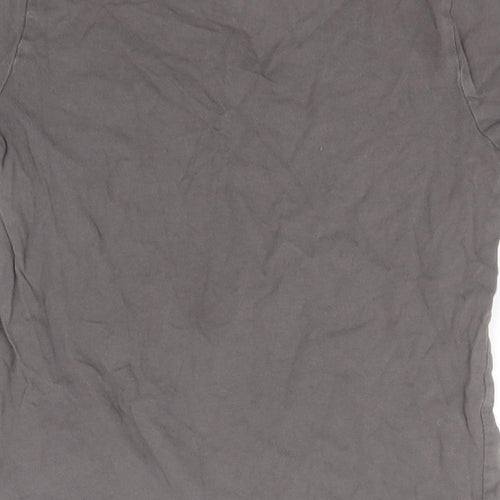 George Boys Grey  Cotton Basic T-Shirt Size 7-8 Years Round Neck  - Let's Explore