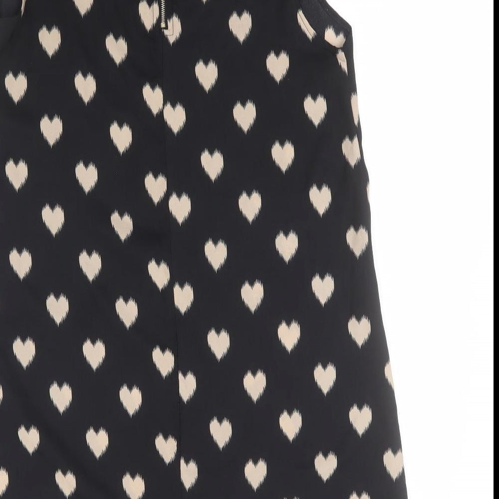 Apricot Womens Black   A-Line  Size 12  Round Neck  - Hearts