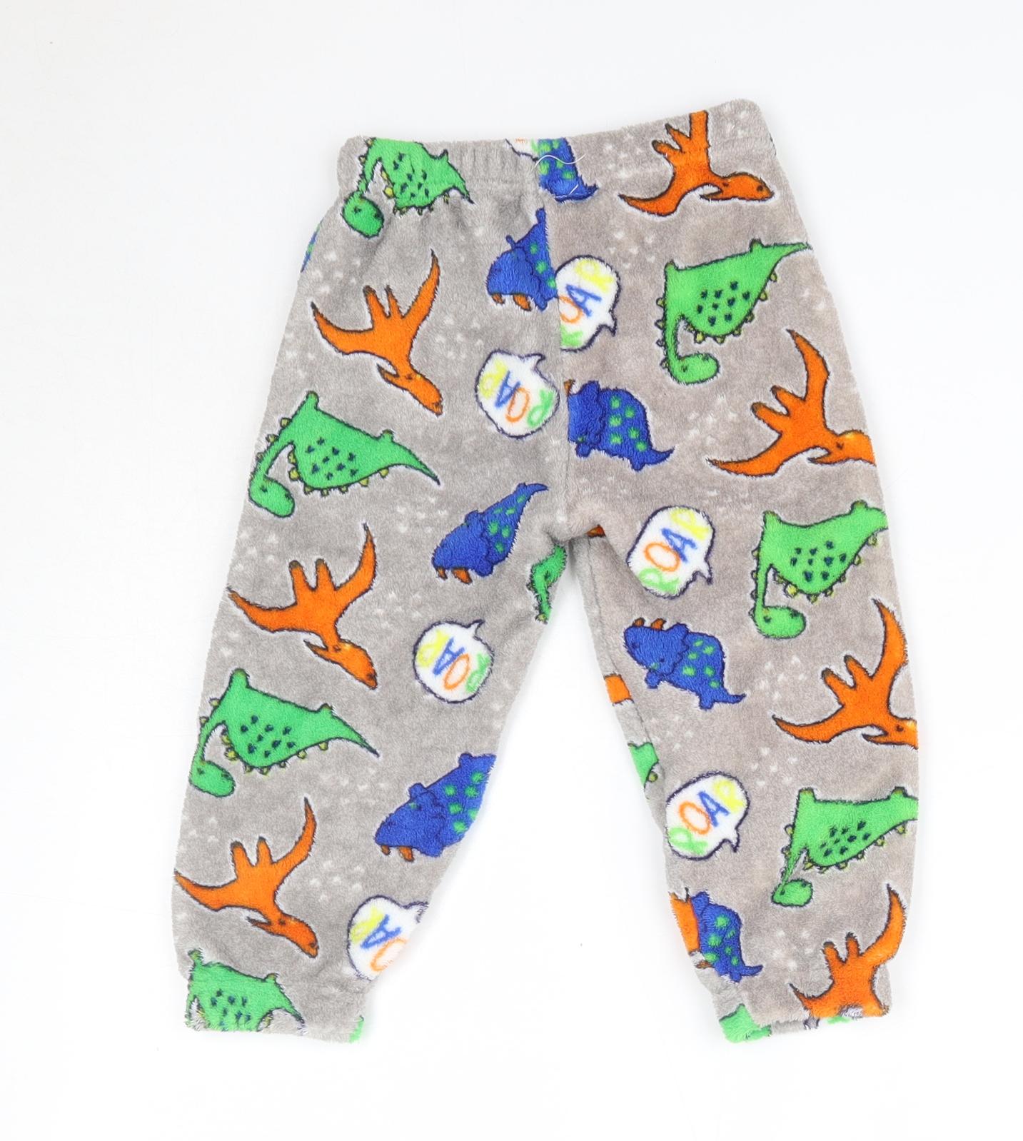 B&M Boys Multicoloured Plaid Polyester  Pyjama Pants Size 2-3 Years