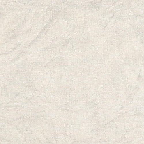 Paramour Womens Beige Round Neck  Acrylic Cardigan Jumper Size L