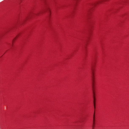 Jackpot Womens Pink Round Neck  Cotton Cardigan Jumper Size M