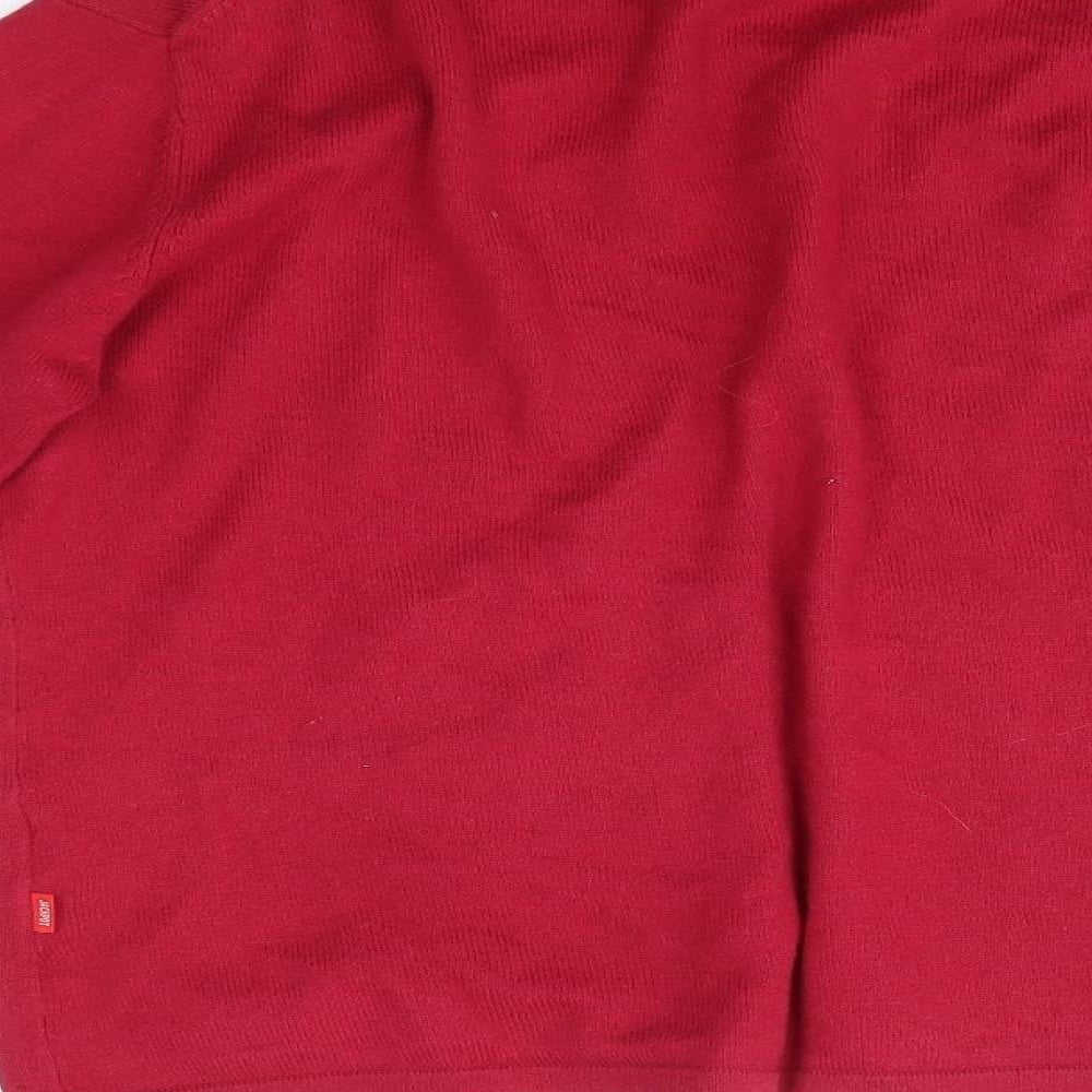 Jackpot Womens Pink Round Neck  Cotton Cardigan Jumper Size M