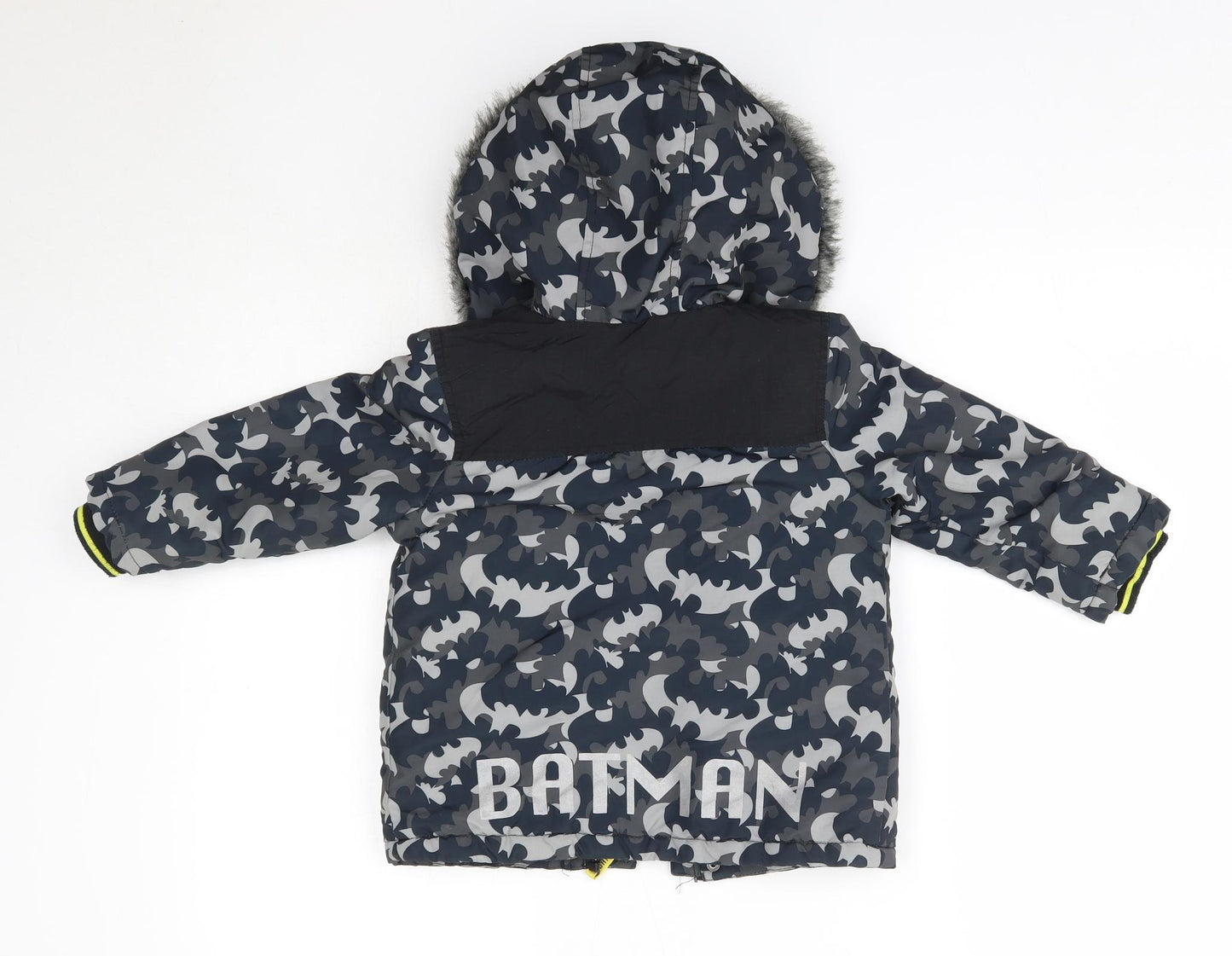 George Boys Grey   Parka Coat Size 2-3 Years   - Batman