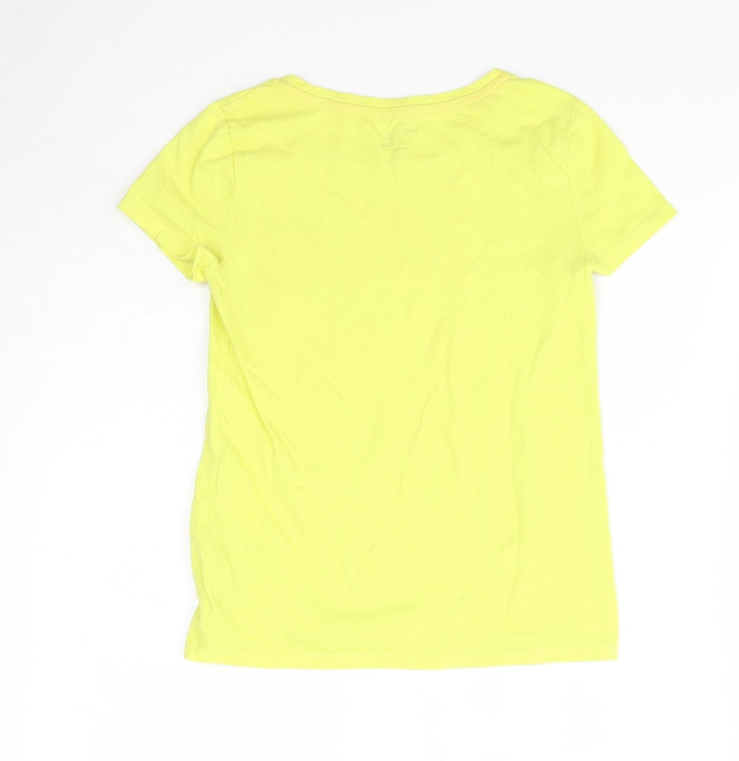 GAP Kids Girls Yellow  Cotton Basic T-Shirt Size 8-9 Years Round Neck  - Mermaid