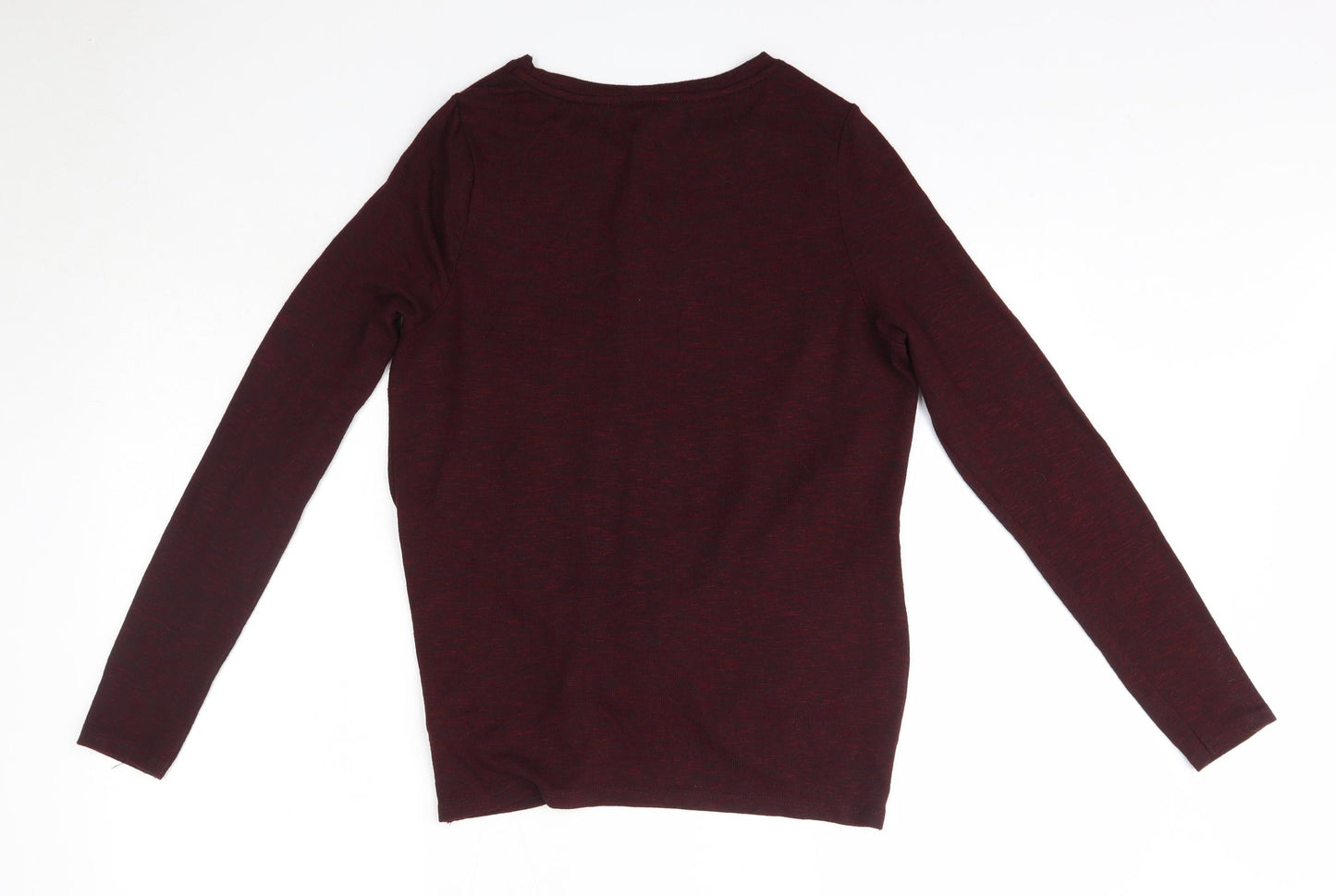New Look Womens Purple Round Neck  Polyester Pullover Jumper Size 12