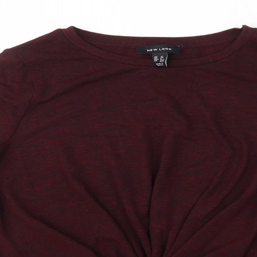 New Look Womens Purple Round Neck  Polyester Pullover Jumper Size 12