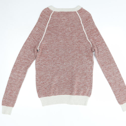 NEXT Mens Brown Round Neck  Cotton Pullover Jumper Size M