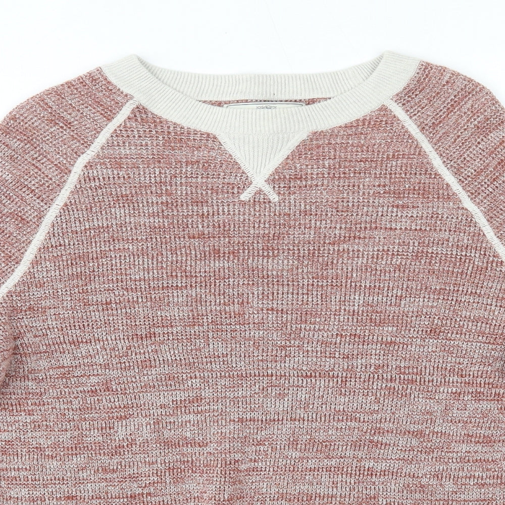 NEXT Mens Brown Round Neck  Cotton Pullover Jumper Size M