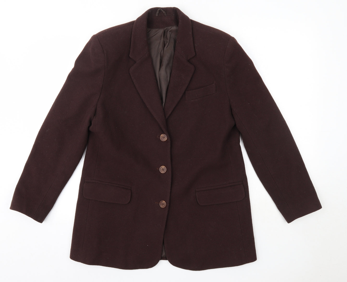 Classic Womens Brown   Overcoat Coat Size 12