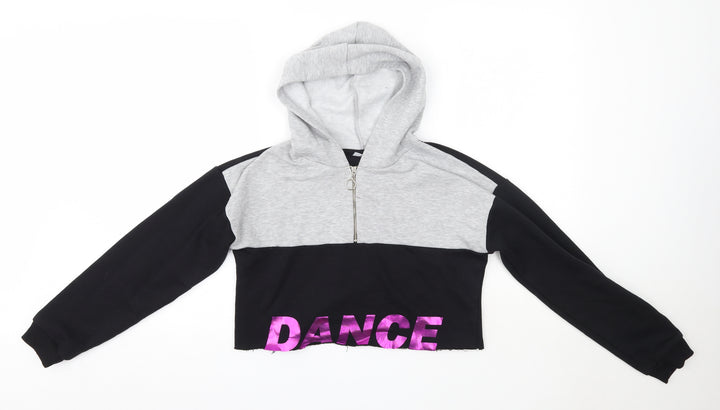 Matalan Girls Multicoloured  Polyester Pullover Hoodie Size 13 Years   - Dance