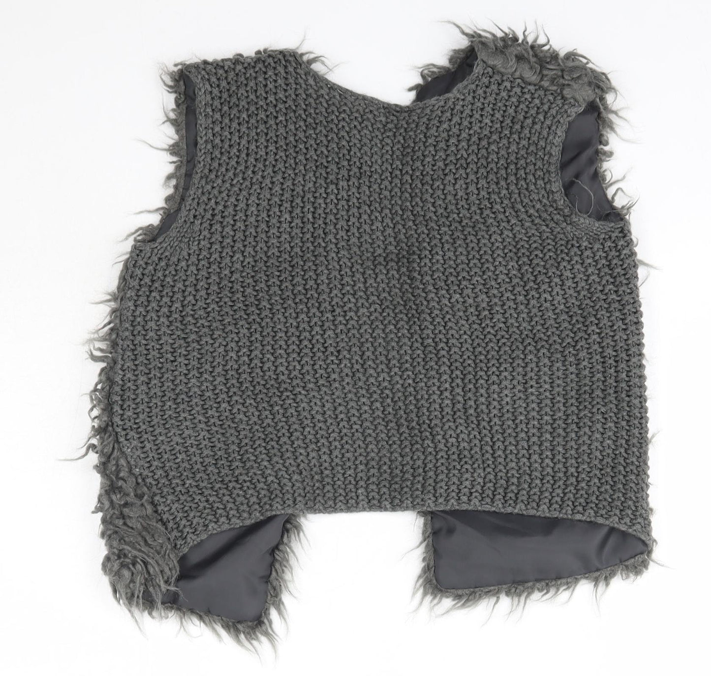 YD Girls Grey   Gilet Jacket Size 6-7 Years