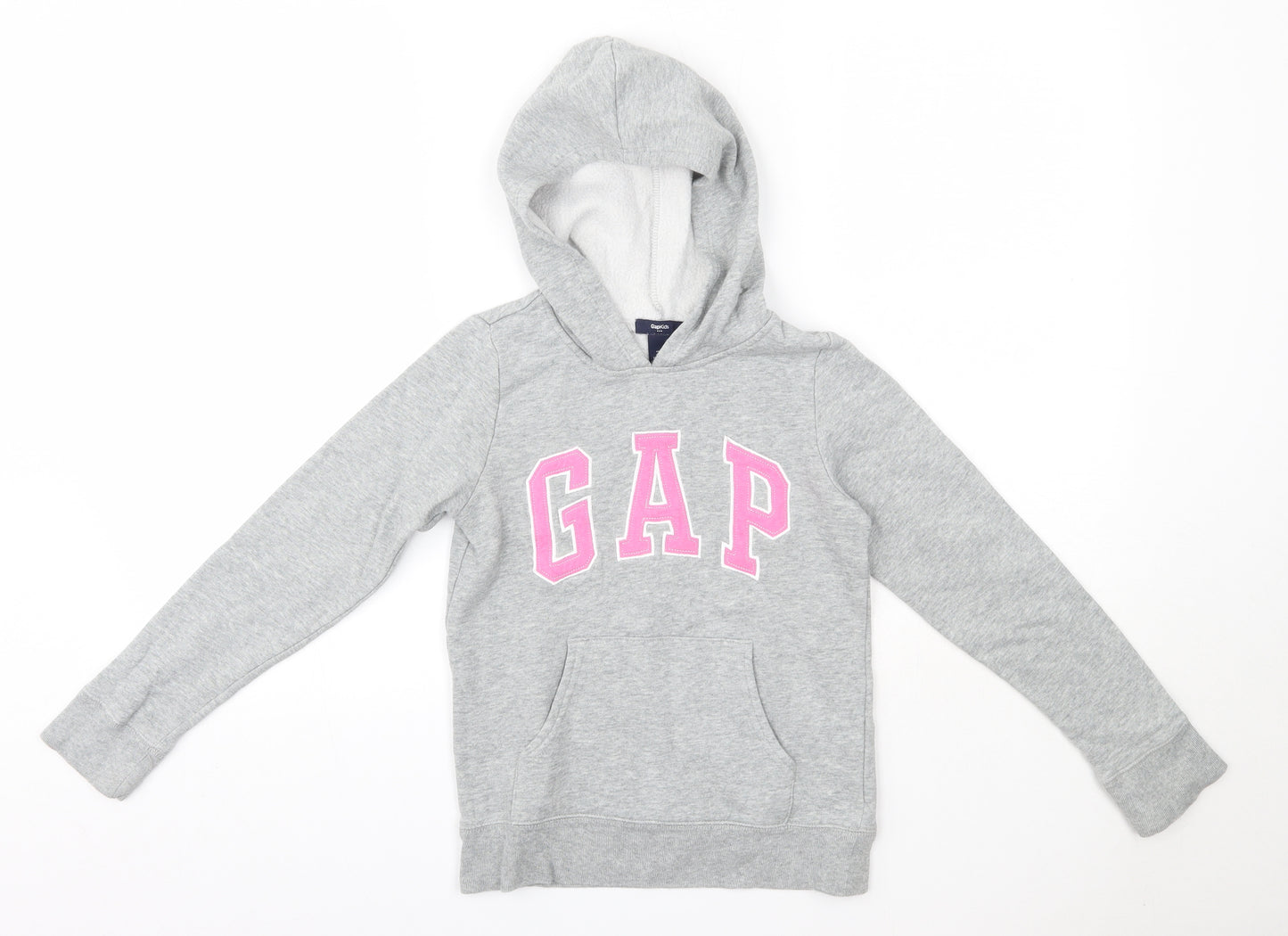Gap Girls Grey  Cotton Pullover Hoodie Size 8-9 Years