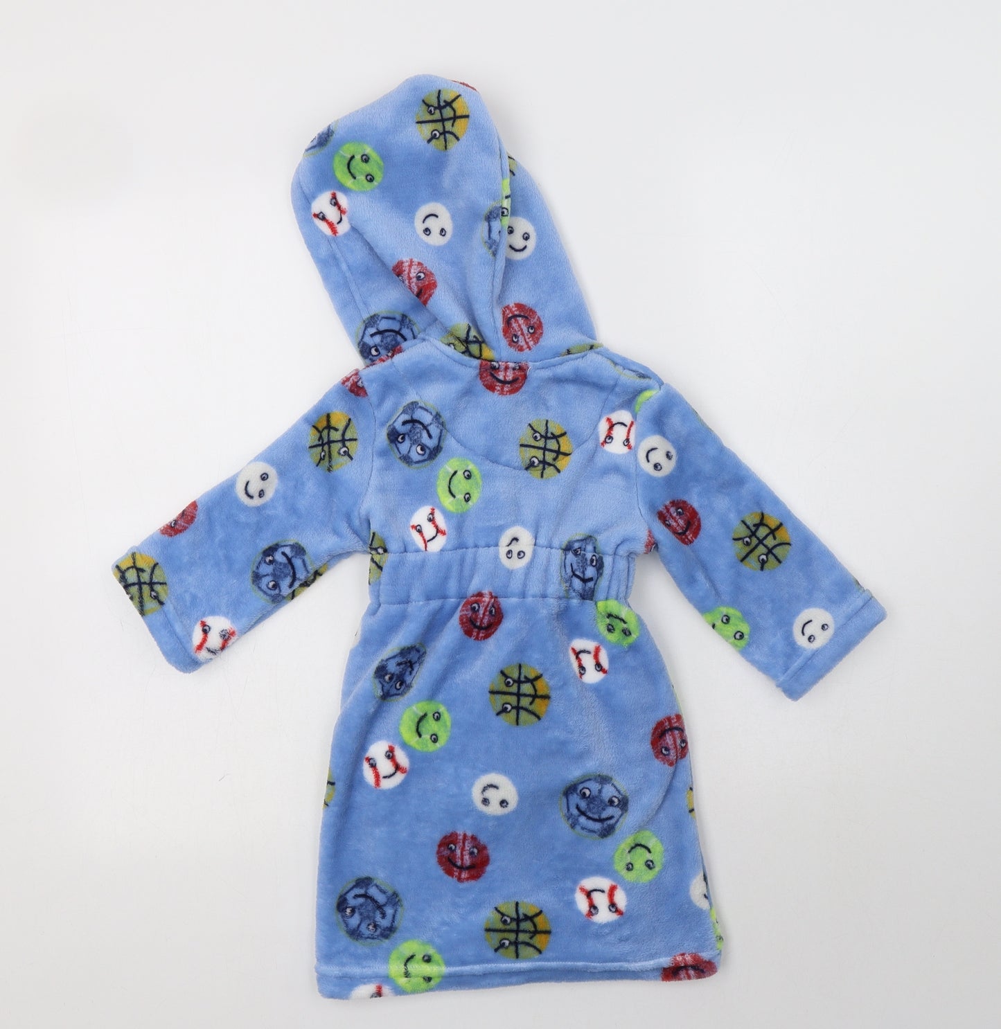 Blue Zoo  Baby Blue Geometric Polyester Kimono Robe Size 12-18 Months