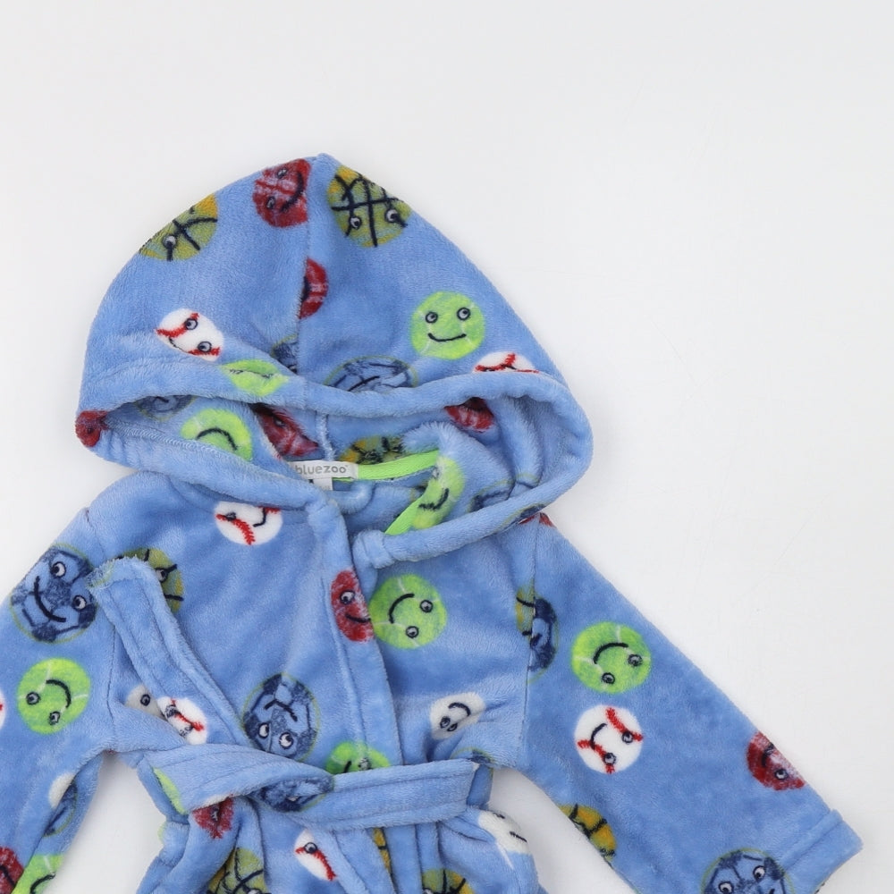 Blue Zoo  Baby Blue Geometric Polyester Kimono Robe Size 12-18 Months