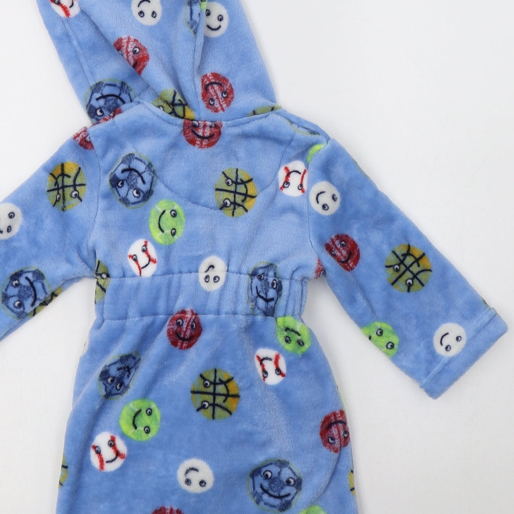 Blue Zoo  Baby Blue Geometric Polyester Kimono Robe Size 12-18 Months