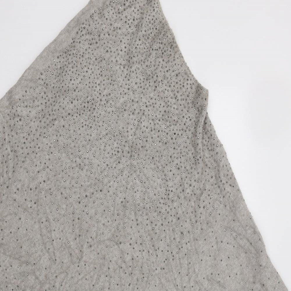Jigsaw Womens Grey   Overcoat Poncho One Size