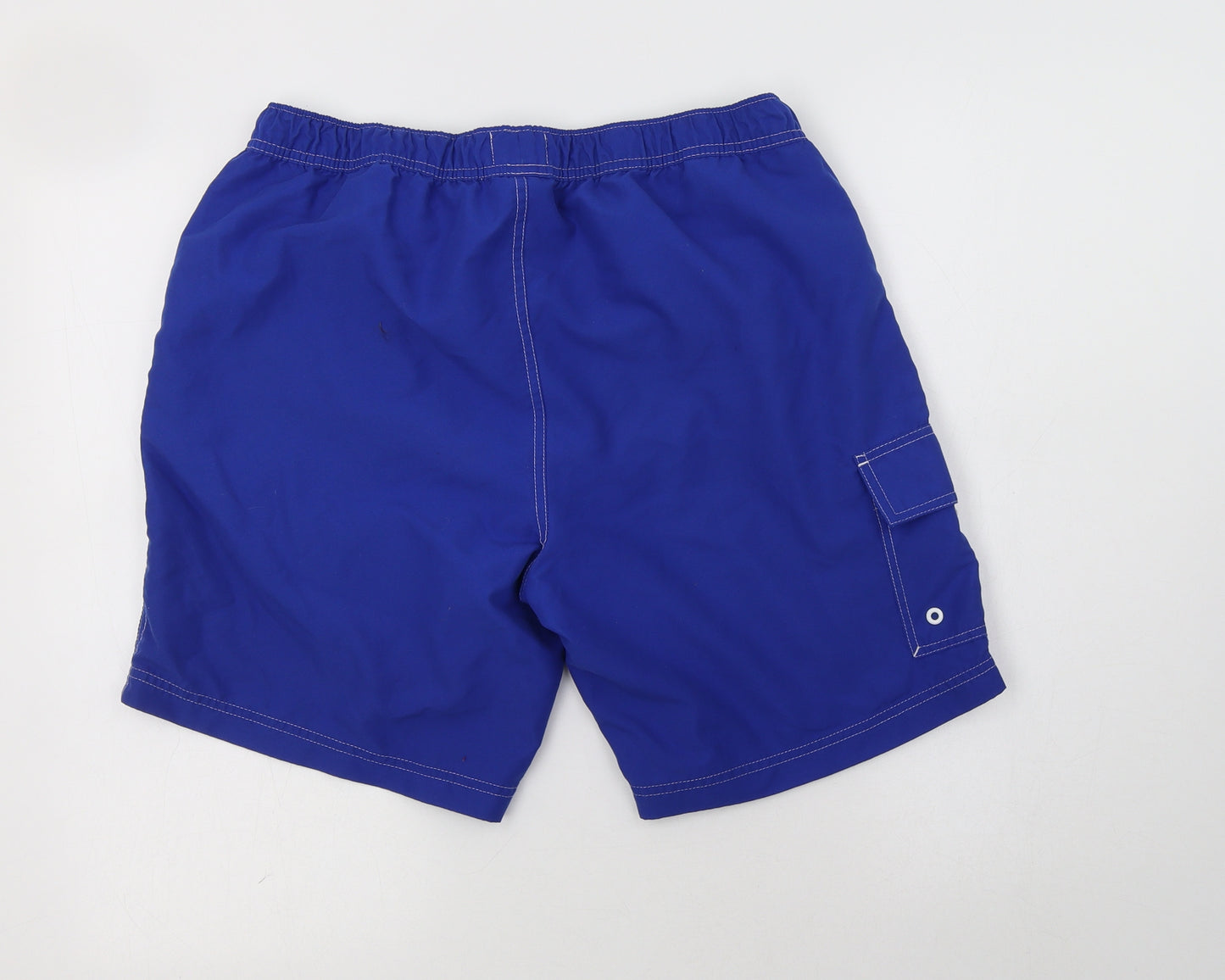 NEXT Mens Blue  Polyester Bermuda Shorts Size M L10 in Regular Drawstring