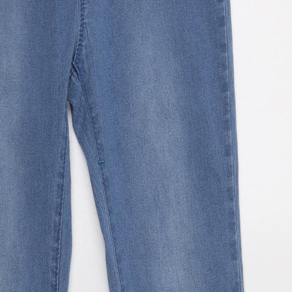 Primark Womens Blue  Cotton Jegging Jeans Size 14 L30 in Regular