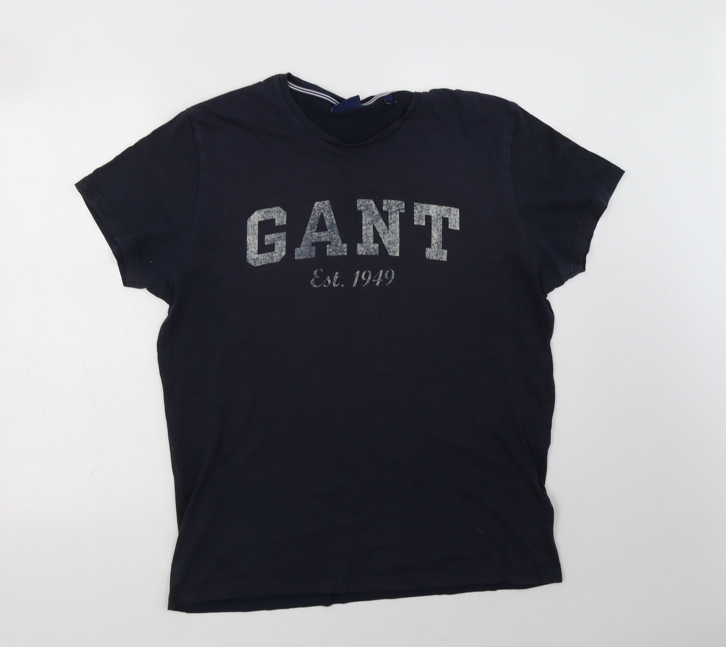 GANT Mens Blue  Cotton  T-Shirt Size L Crew Neck