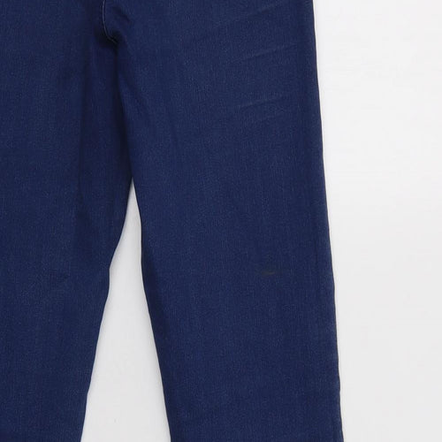 Miss Se Womens Blue  Cotton Flared Jeans Size 10 L32 in Regular Button
