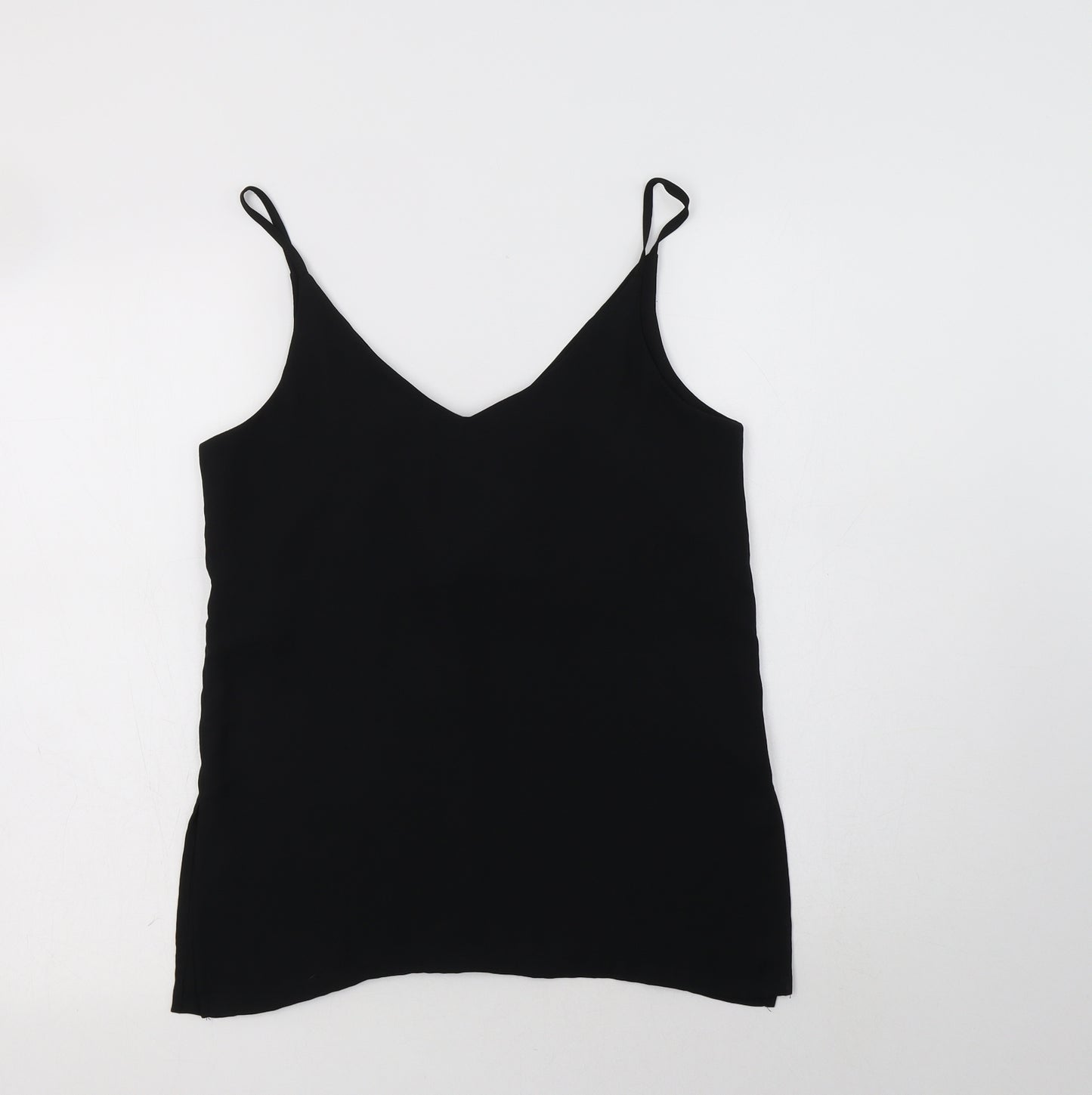 H&M Womens Black  Polyester Camisole Blouse Size 8 V-Neck