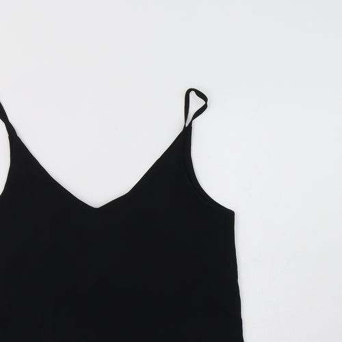 H&M Womens Black  Polyester Camisole Blouse Size 8 V-Neck
