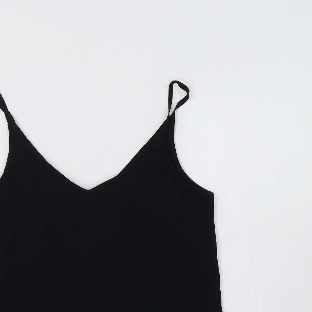 H&M Womens Black  Polyester Camisole Blouse Size 8 V-Neck