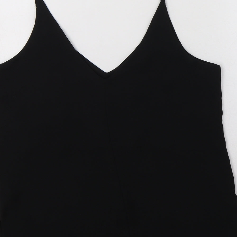 H&M Womens Black  Polyester Camisole Blouse Size 8 V-Neck