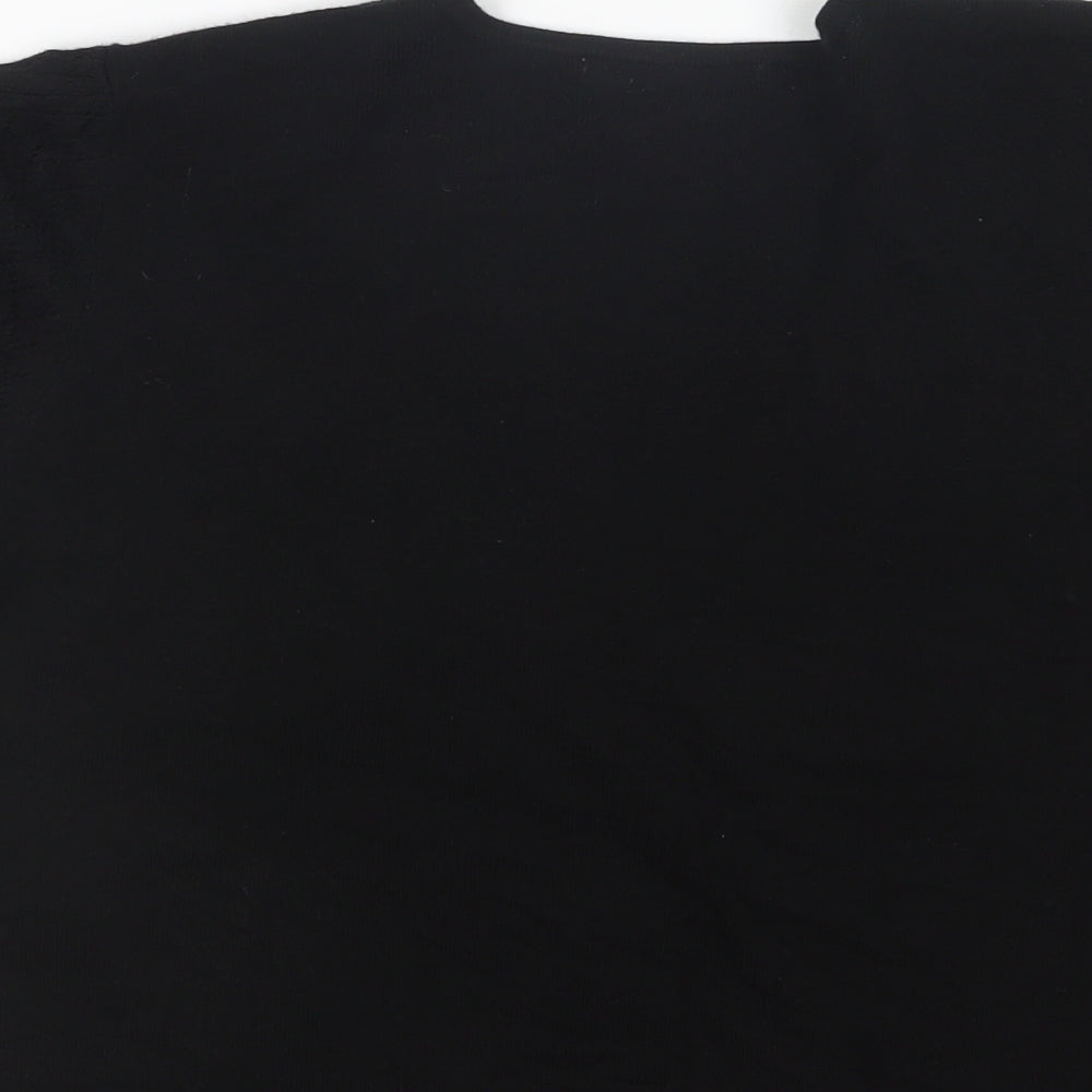 South Womens Black V-Neck  Viscose Cardigan Jumper Size 14