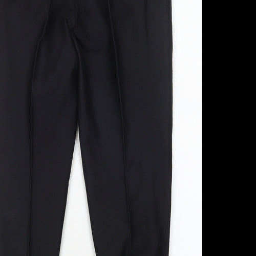 Preworn Womens Black  Cotton Trousers  Size 16 L26 in Regular
