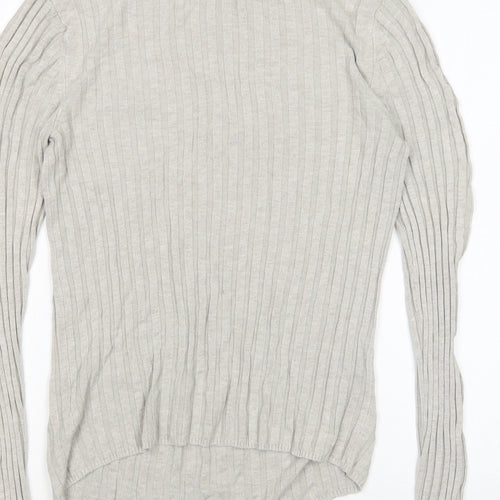 New Look  Womens Beige Round Neck  Viscose Pullover Jumper Size 12