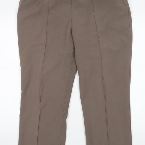 Classics Womens Brown  Polyester Trousers  Size 18 L29 in Regular
