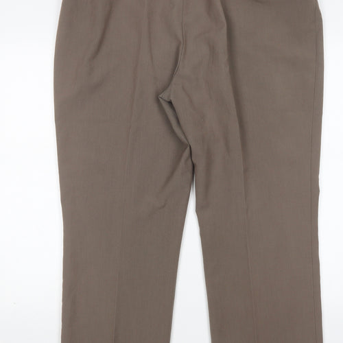 Classics Womens Brown  Polyester Trousers  Size 18 L29 in Regular