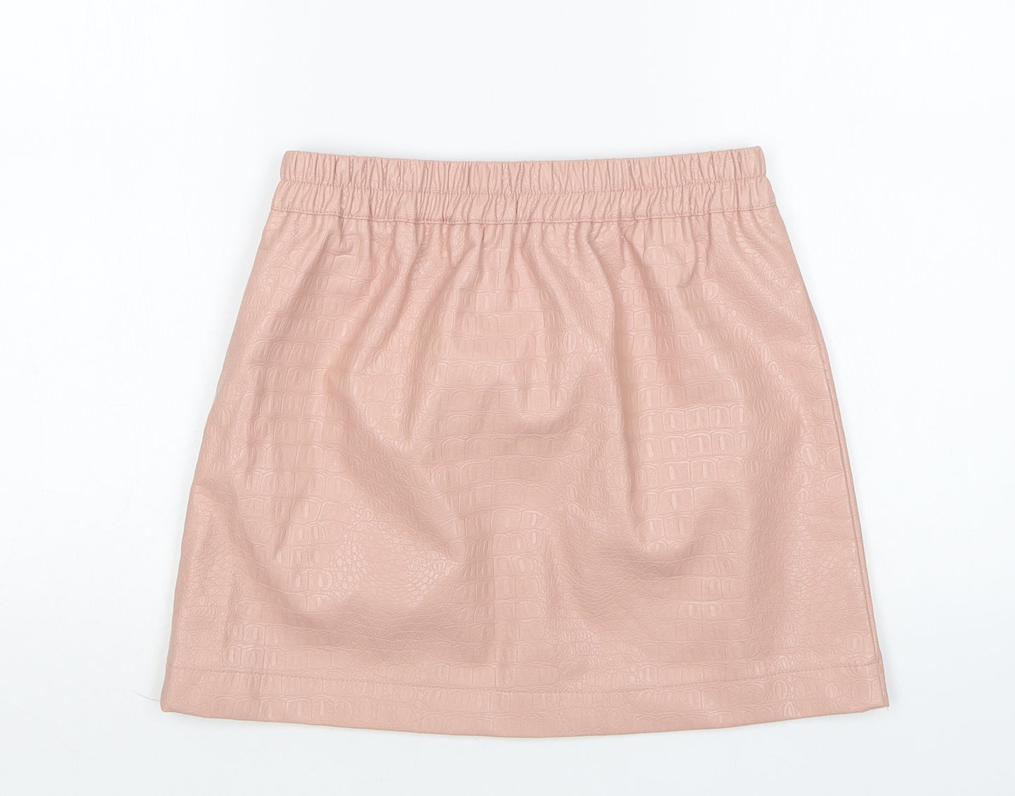 Lola Skye Womens Pink Animal Print Viscose Mini Skirt Size 8