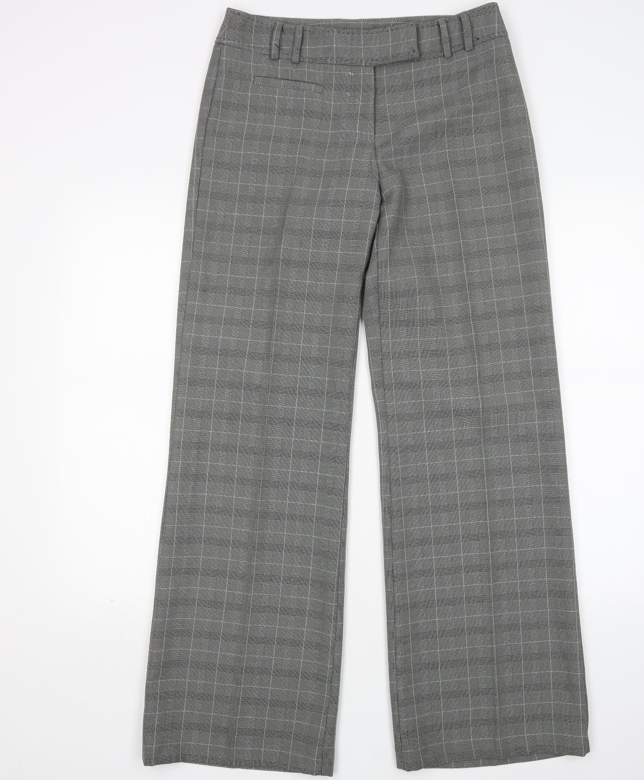 Atmosphere Womens Multicoloured Houndstooth Polyester Trousers  Size 10 L32 in Regular