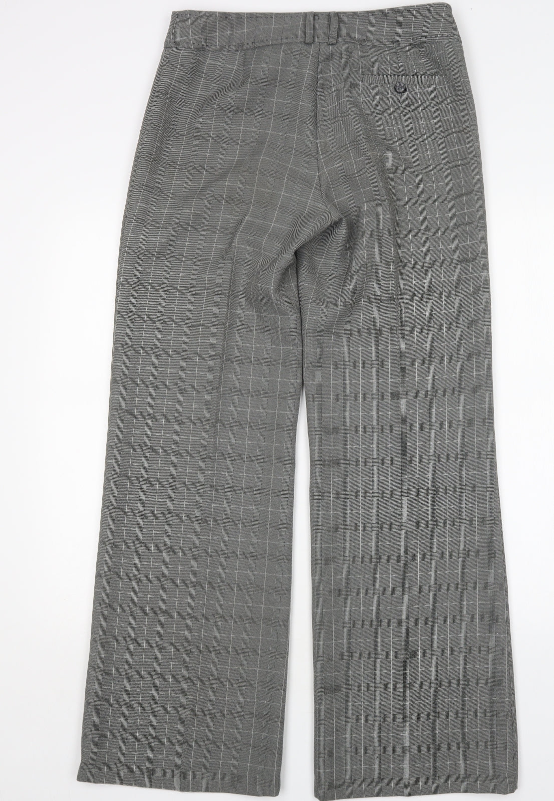 Atmosphere Womens Multicoloured Houndstooth Polyester Trousers  Size 10 L32 in Regular
