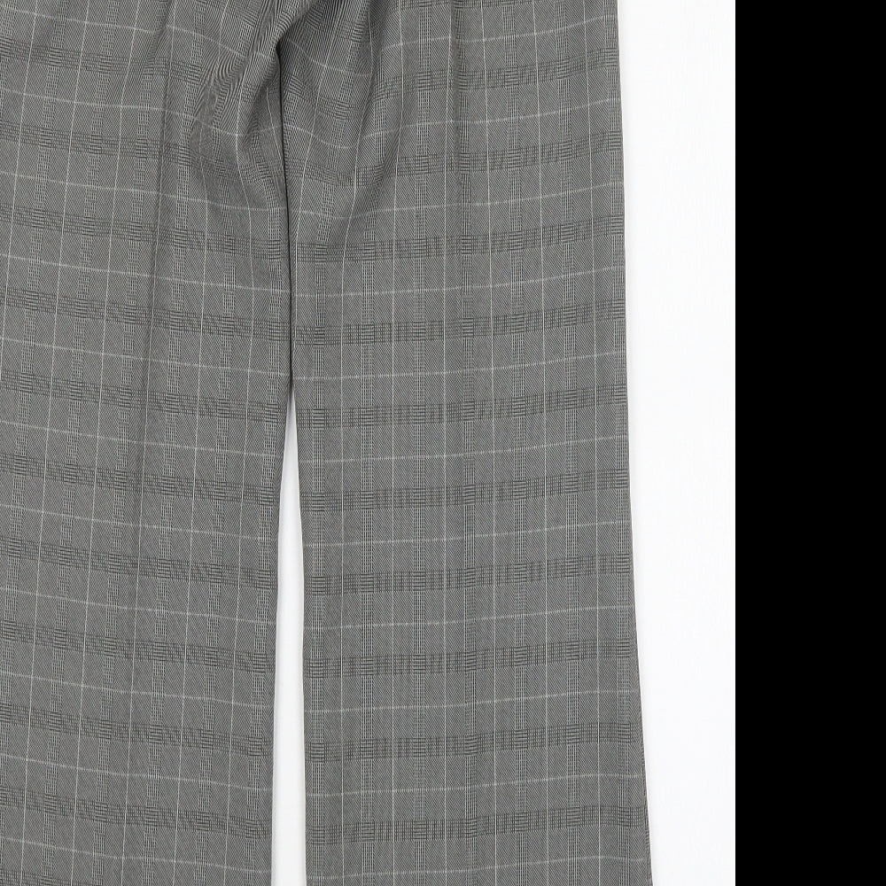 Atmosphere Womens Multicoloured Houndstooth Polyester Trousers  Size 10 L32 in Regular